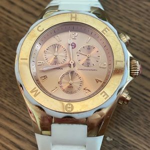 Michele Tahitian Jelly Watch rose gold